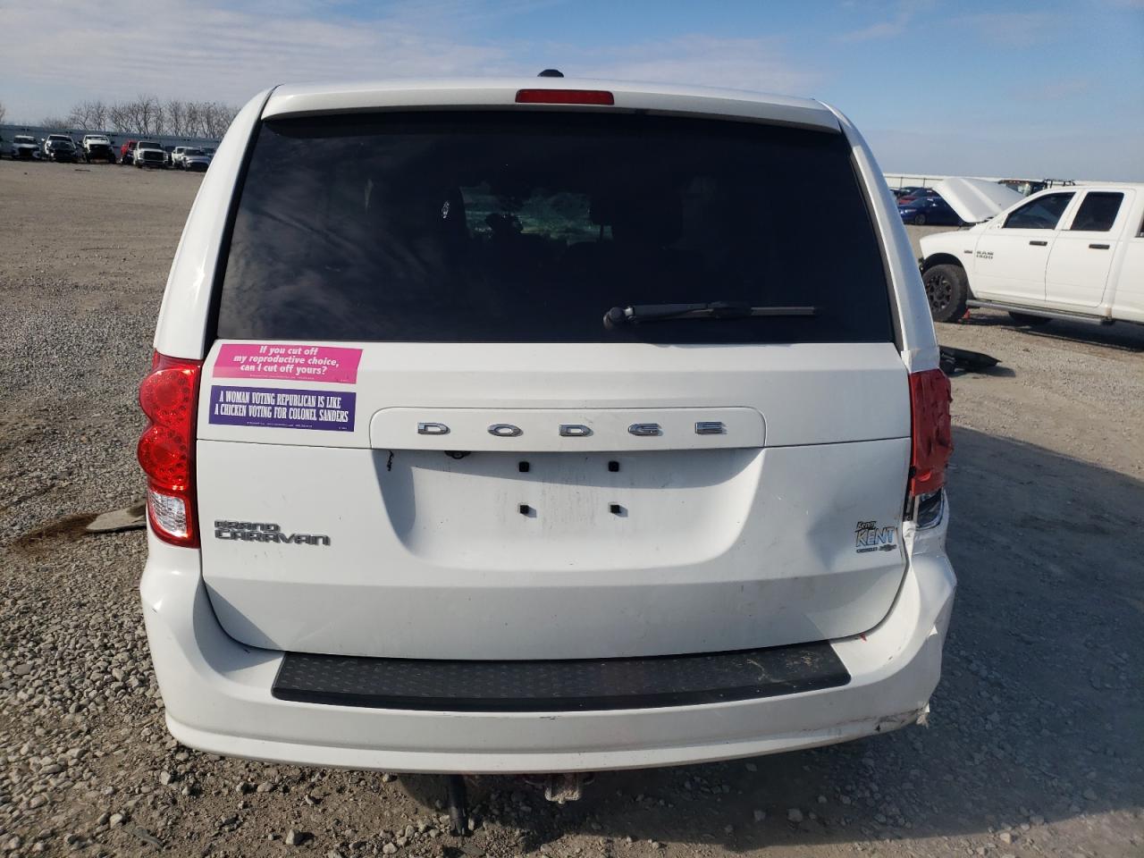 2019 Dodge Caravan VIN 2C4RDGBG6KR603283 Copart auction photo, all over / rollover damage thumbnail 6