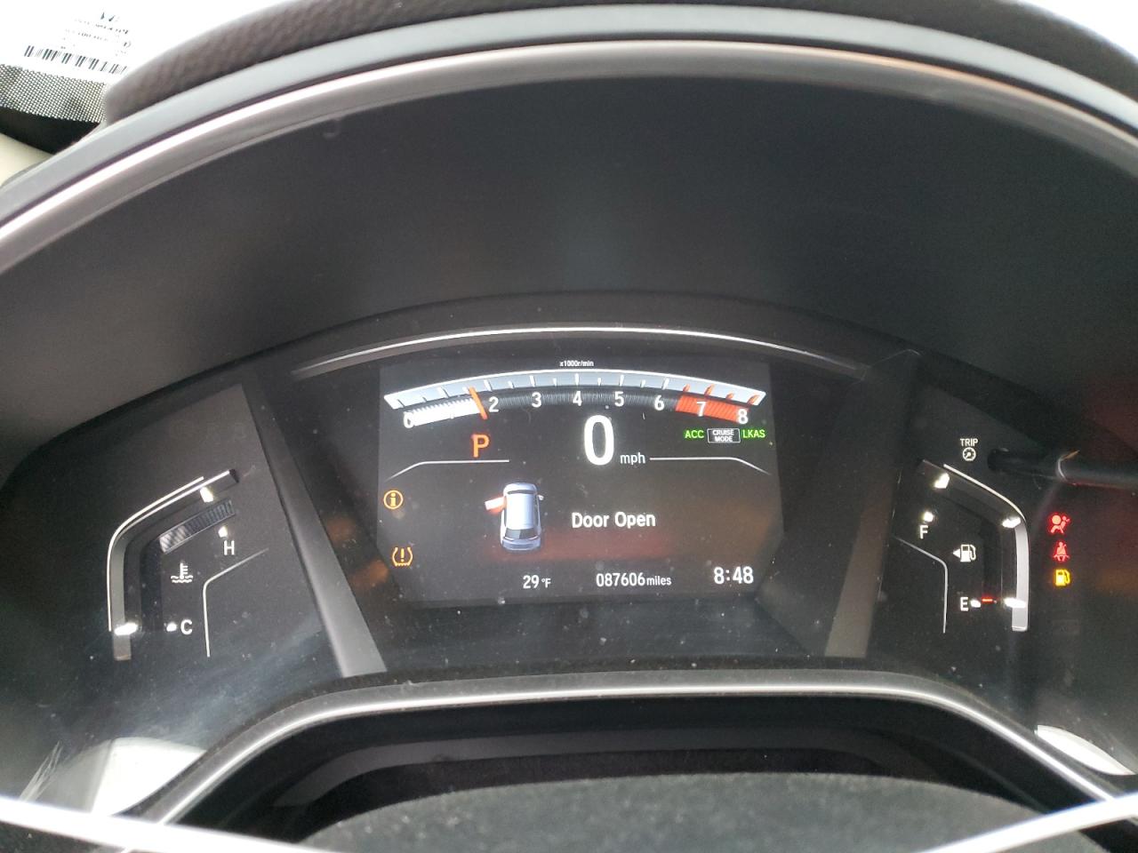 2019 Honda CR-V VIN 2HKRW2H52KH620906 Copart auction photo, front end / side damage thumbnail 9