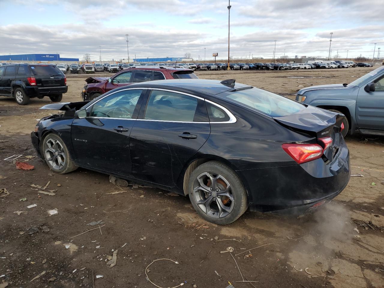2020 Chevrolet Malibu VIN 1G1ZD5ST6LF156909 Copart auction photo, front end / rear end damage thumbnail 2