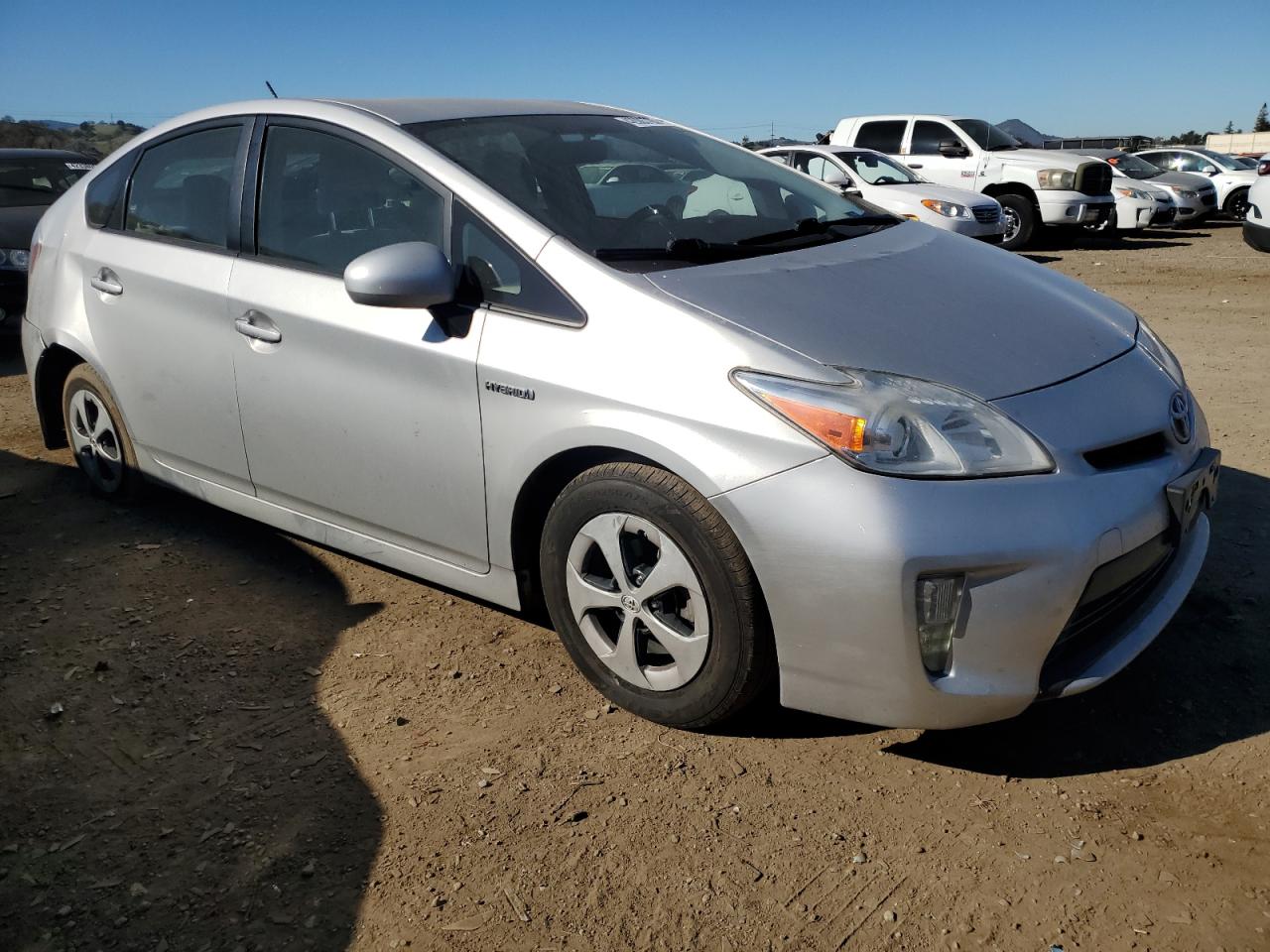 2014 Toyota Prius VIN JTDKN3DU3E0366843 Copart auction photo, rear end damage thumbnail 4