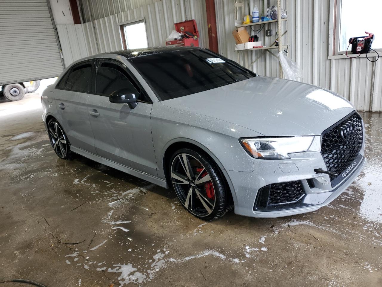 2020 Audi RS3 VIN WUABWGFF8LA903591 Copart auction photo, side damage thumbnail 4