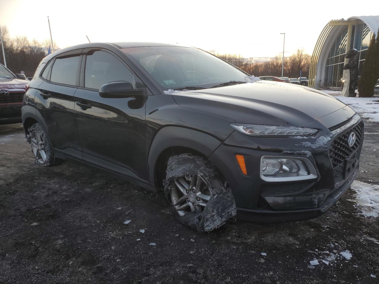2018 Hyundai Kona VIN KM8K1CAA9JU155084 Copart auction photo, minor dent/scratches damage thumbnail 4