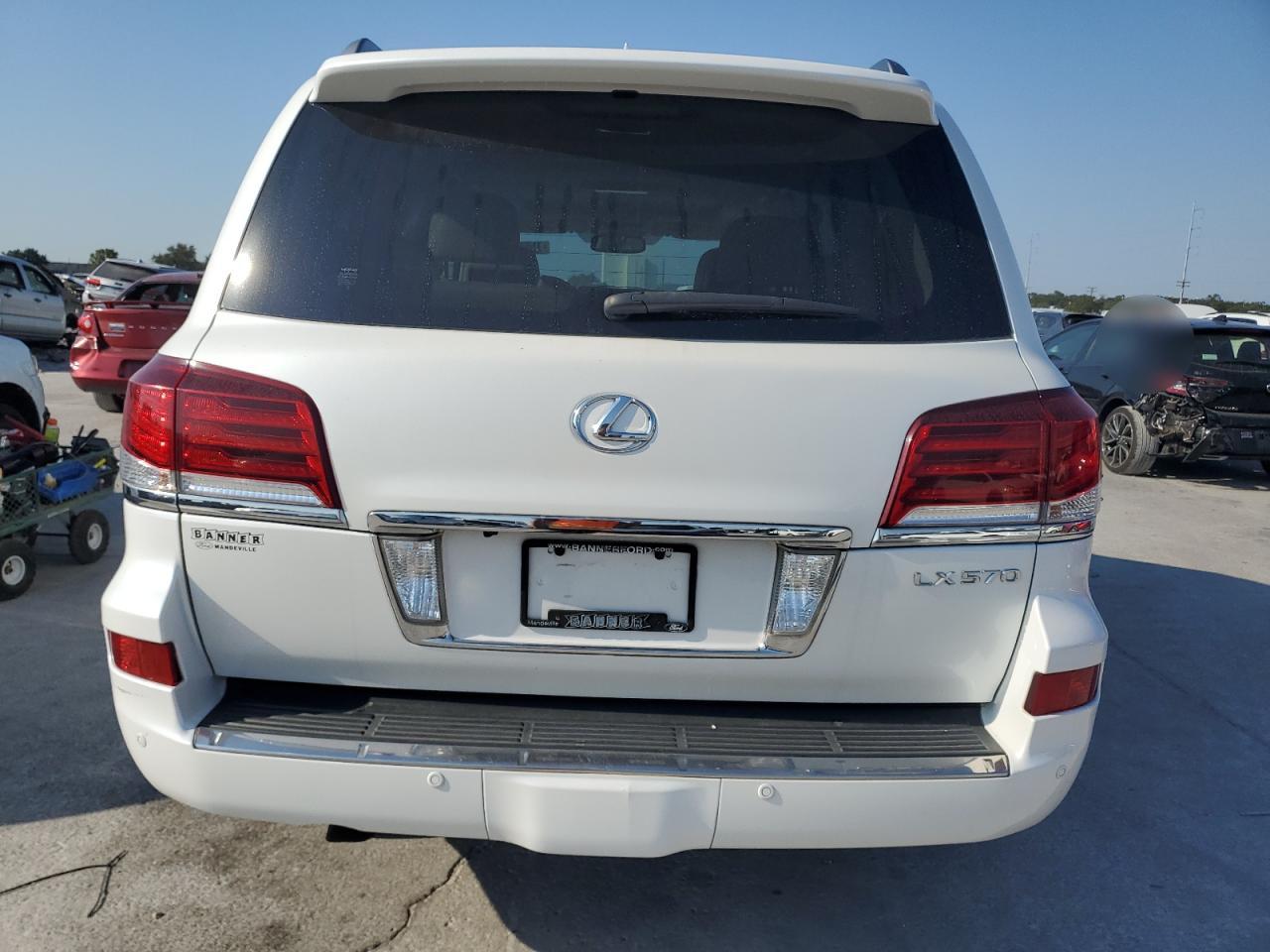 2013 Lexus LX VIN JTJHY7AX0D4131456 Copart auction photo, front end damage thumbnail 6