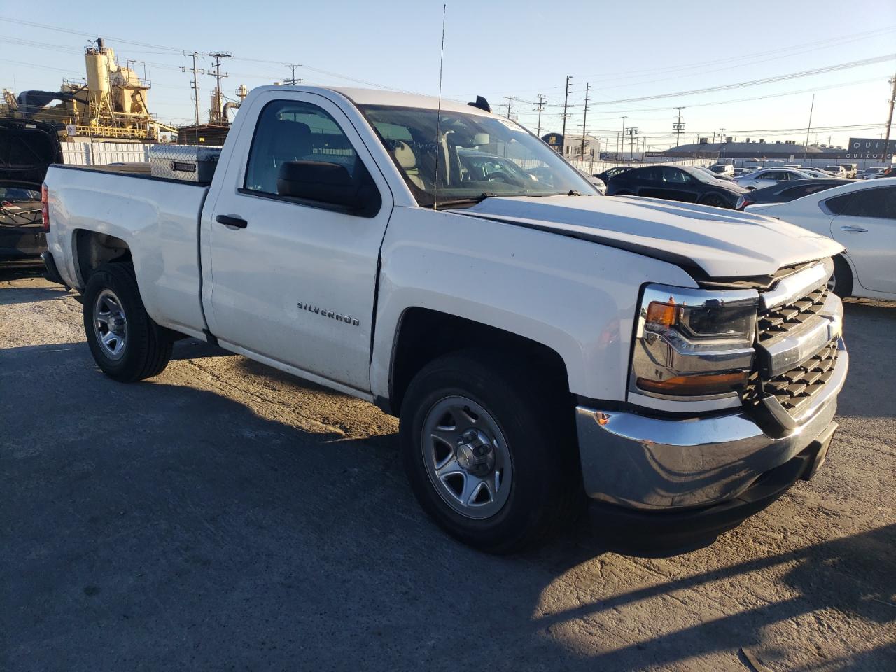 2016 Chevrolet Silverado VIN 1GCNCNEH1GZ394185 Copart auction photo, front end / rear end damage thumbnail 4