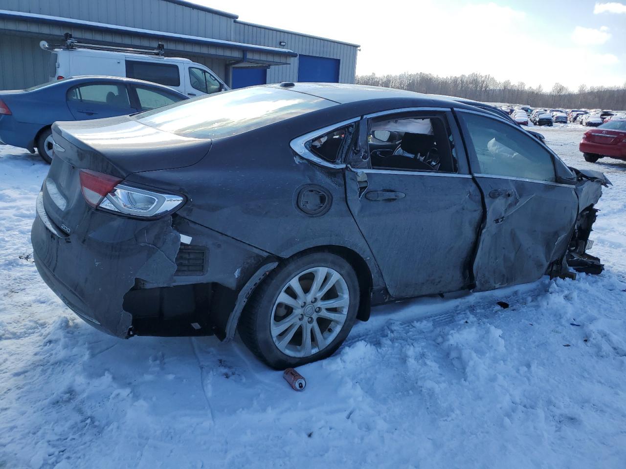 2015 Chrysler 200 VIN 1C3CCCAB1FN744650 Copart auction photo, rollover damage thumbnail 3