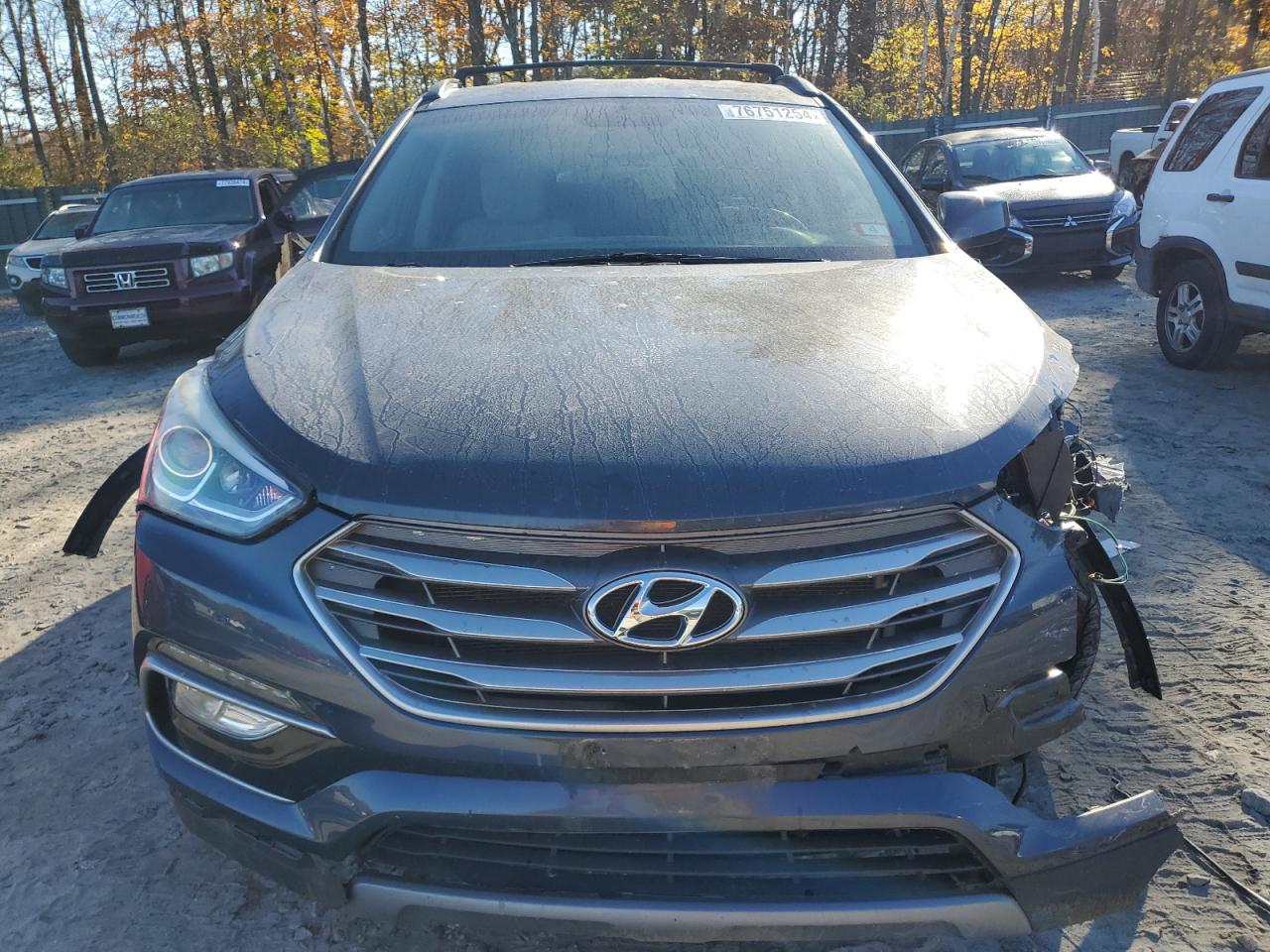 2017 Hyundai Santa Fe VIN 5NMZUDLB7HH003537 Copart auction photo, front end / minor dent/scratches damage thumbnail 5