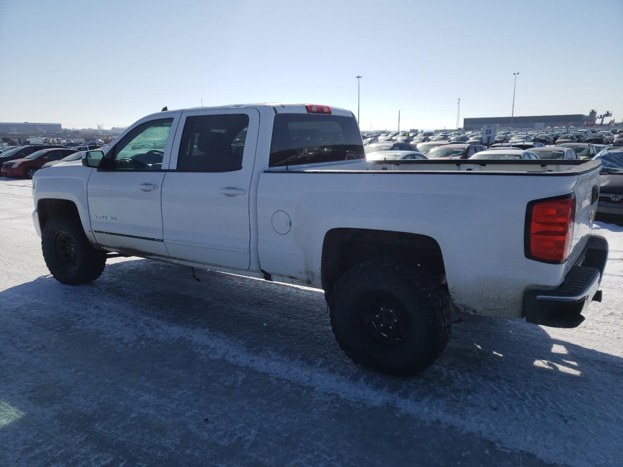 2018 Chevrolet Silverado VIN 3GCUKREC0JG532851 Copart auction photo, mechanical / front end damage thumbnail 3