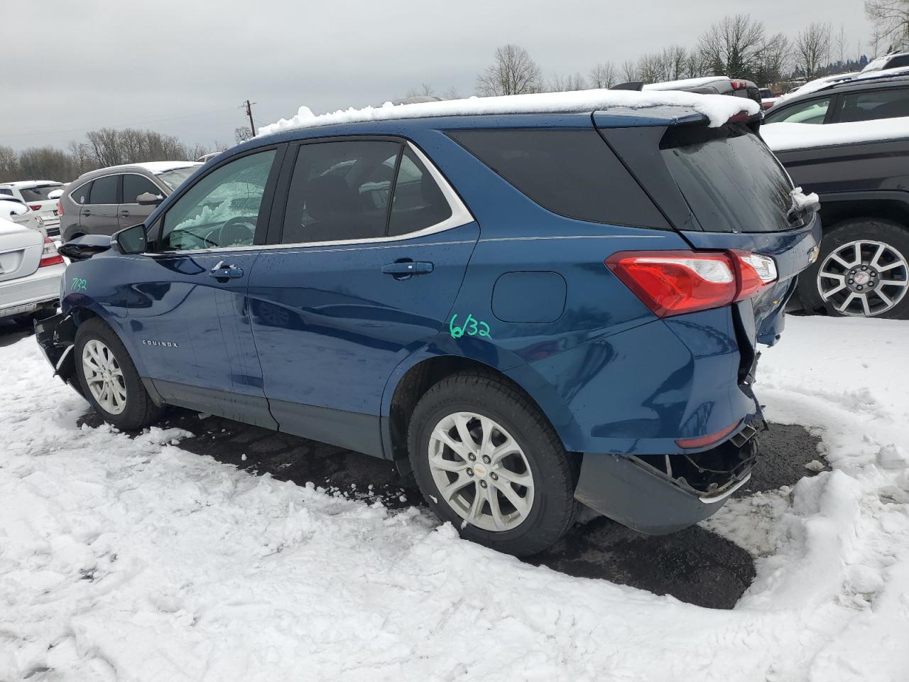 2019 Chevrolet Equinox VIN 2GNAXJEVXK6271501 Copart auction photo, front end / rear end damage thumbnail 2