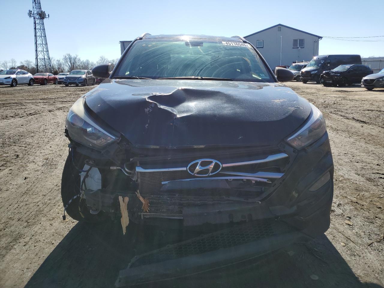 2017 Hyundai Tucson VIN KM8J3CA41HU524658 Copart auction photo, front end damage thumbnail 5