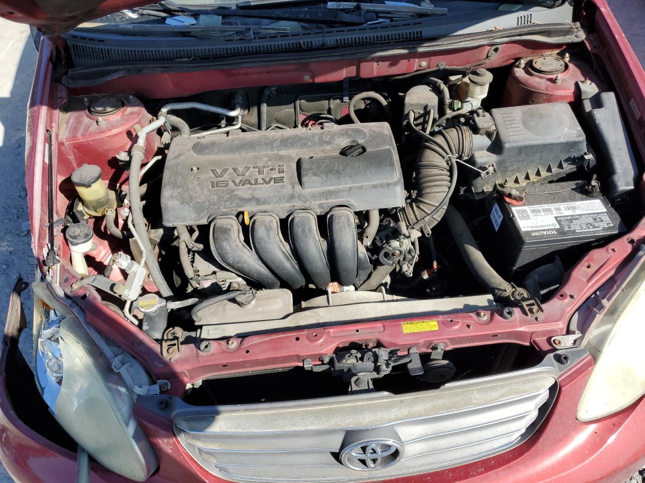 2004 Toyota Corolla VIN JTDBR32E242048022 Copart auction photo, front end damage thumbnail 11