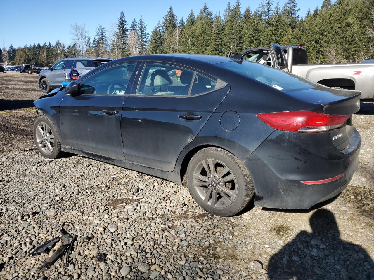 2017 Hyundai Elantra VIN 5NPD84LF7HH019922 Copart auction photo, front end damage thumbnail 2
