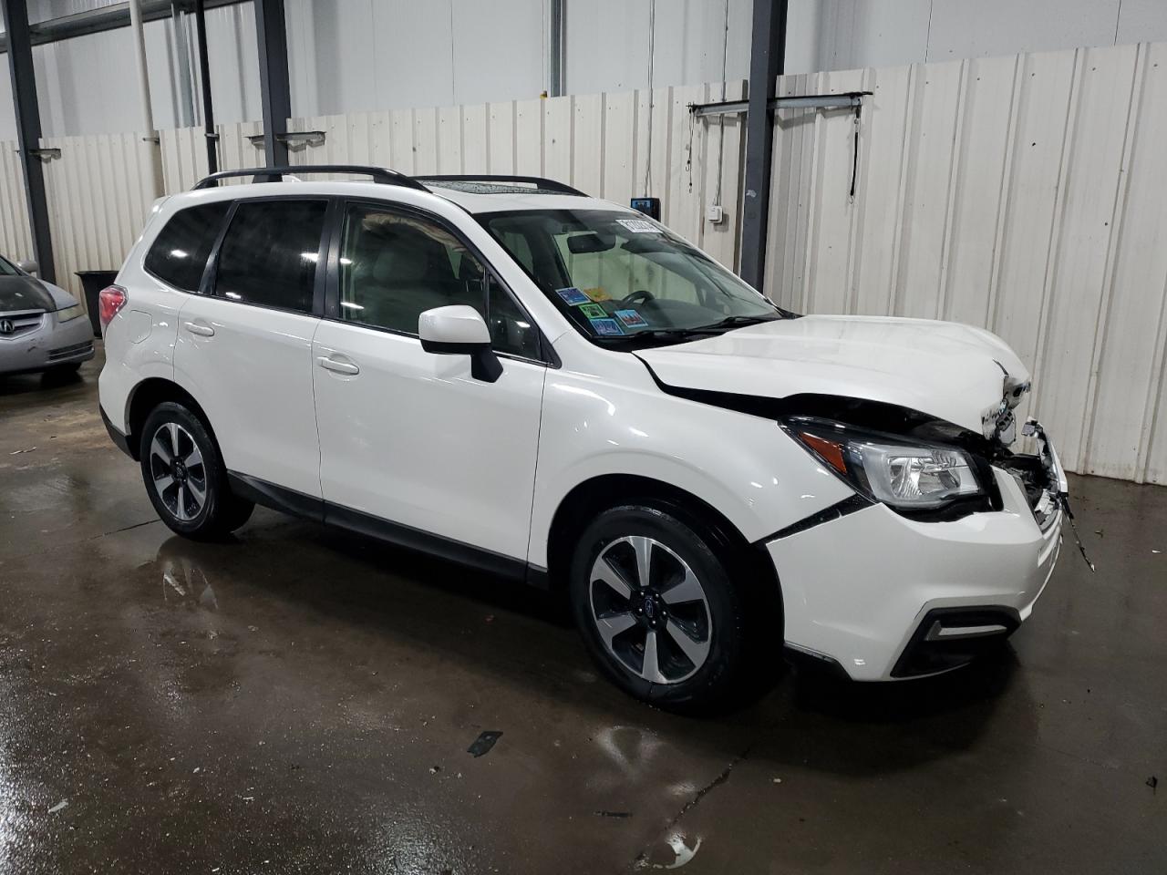 2018 Subaru Forester VIN JF2SJAGC3JH486576 Copart auction photo, front end damage thumbnail 4
