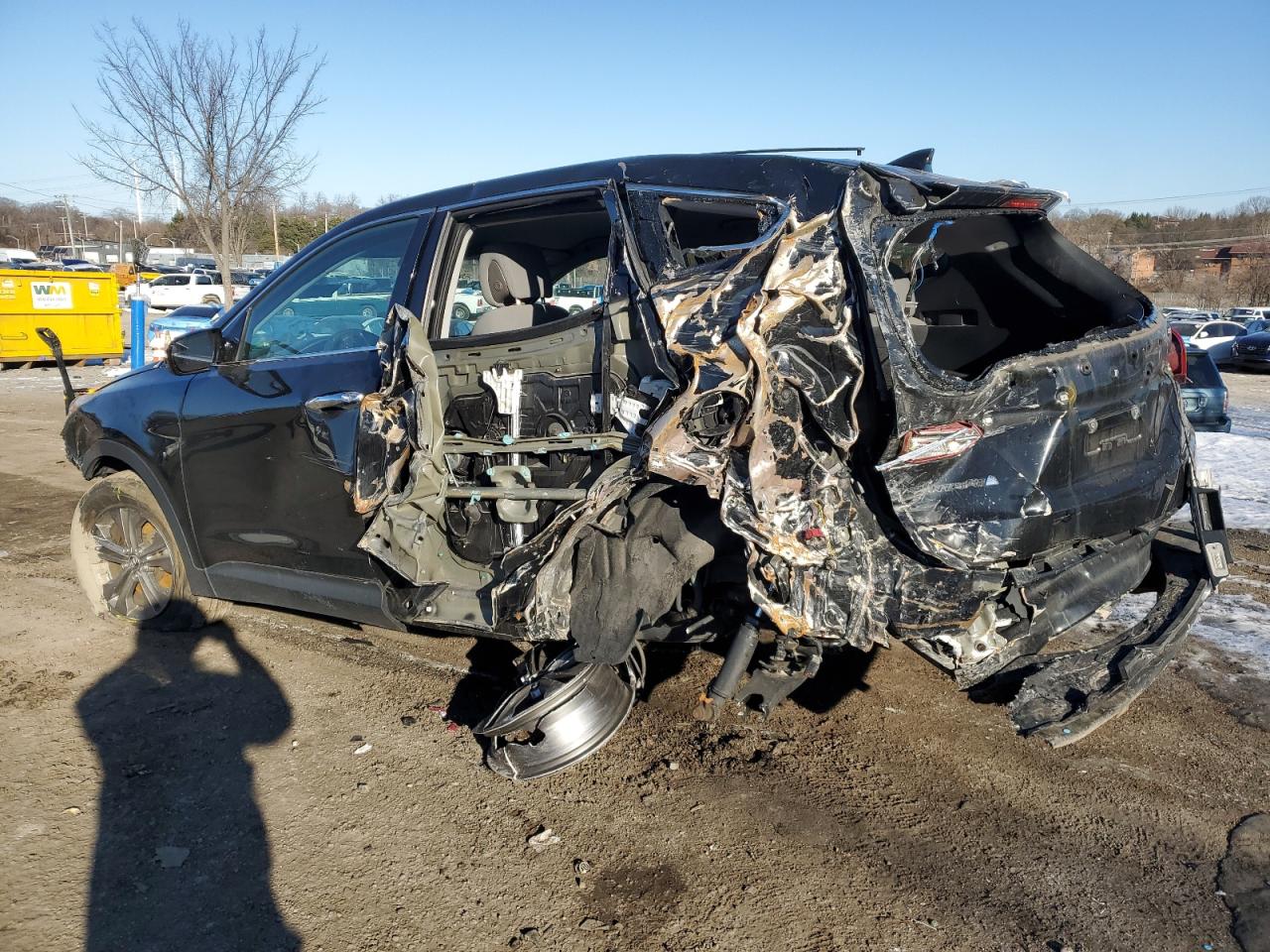 2015 Hyundai Santa Fe VIN 5XYZT3LB1FG240688 Copart auction photo, all over damage thumbnail 2