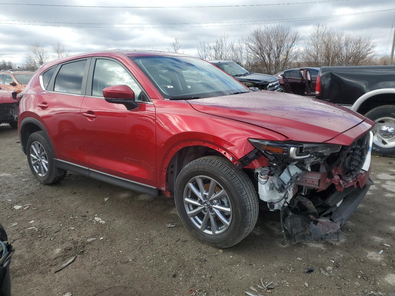 2023 Mazda CX-5 VIN JM3KFBCM7P0266277 Copart auction photo, front end / mechanical damage thumbnail 4