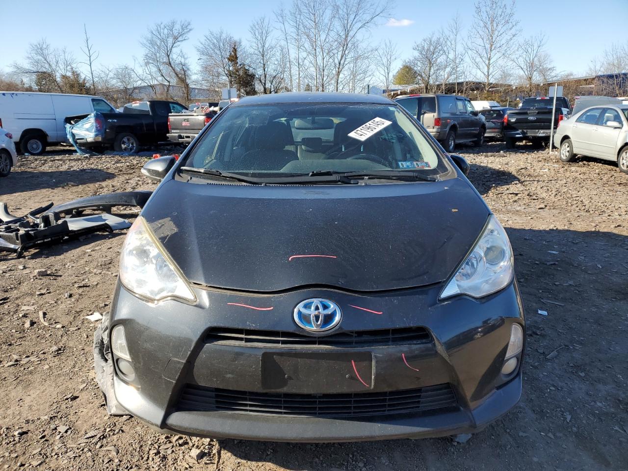 2014 Toyota Prius VIN JTDKDTB33E1074584 Copart auction photo, rear end / side damage thumbnail 5