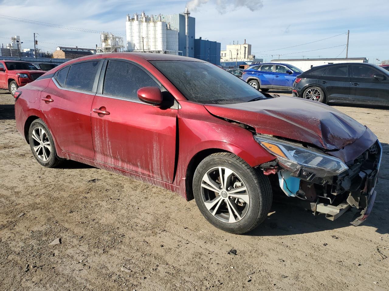2021 Nissan Sentra VIN 3N1AB8CV1MY230844 Copart auction photo, front end damage thumbnail 4