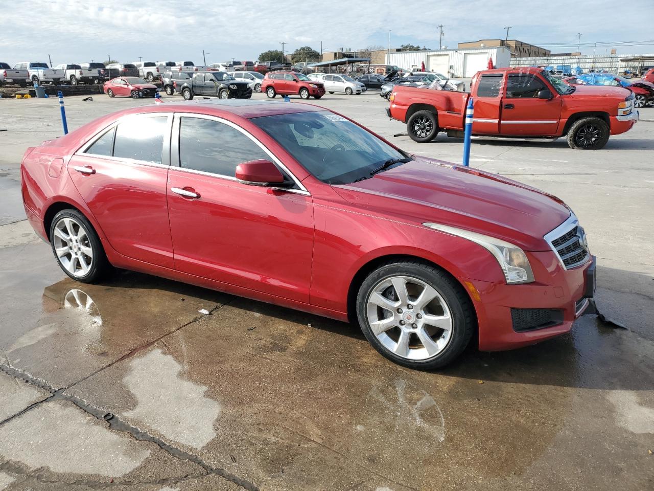 2013 Cadillac ATS VIN 1G6AB5RA2D0136825 Copart auction photo, front end / minor dent/scratches damage thumbnail 4