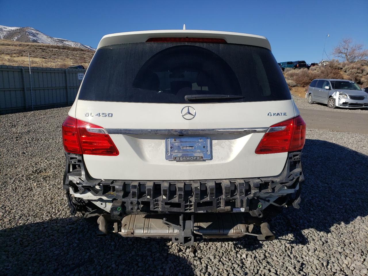 2013 Mercedes-Benz GL-klasse VIN 4JGDF7CE8DA160137 Copart auction photo, rear end damage thumbnail 6