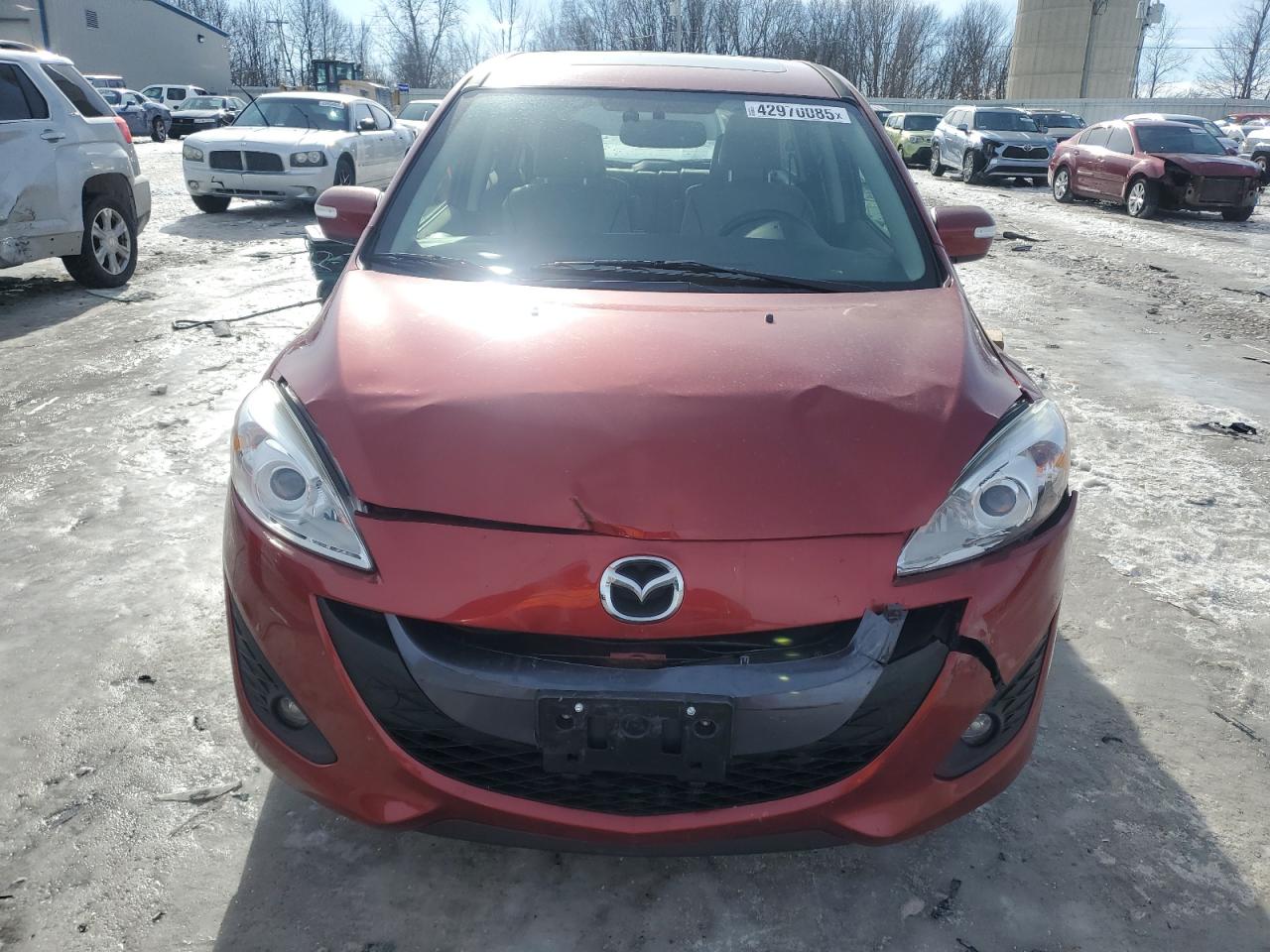 2014 Mazda 5 VIN JM1CW2DL4E0168405 Copart auction photo, front end damage thumbnail 5