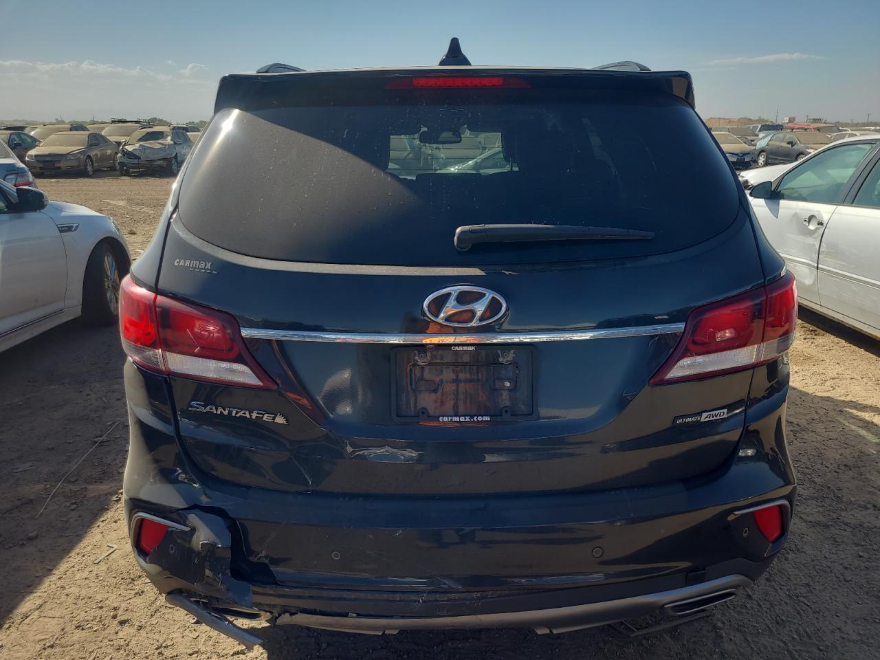 2017 Hyundai Santa Fe VIN KM8SRDHF8HU248978 Copart auction photo, rear end / front end damage thumbnail 6