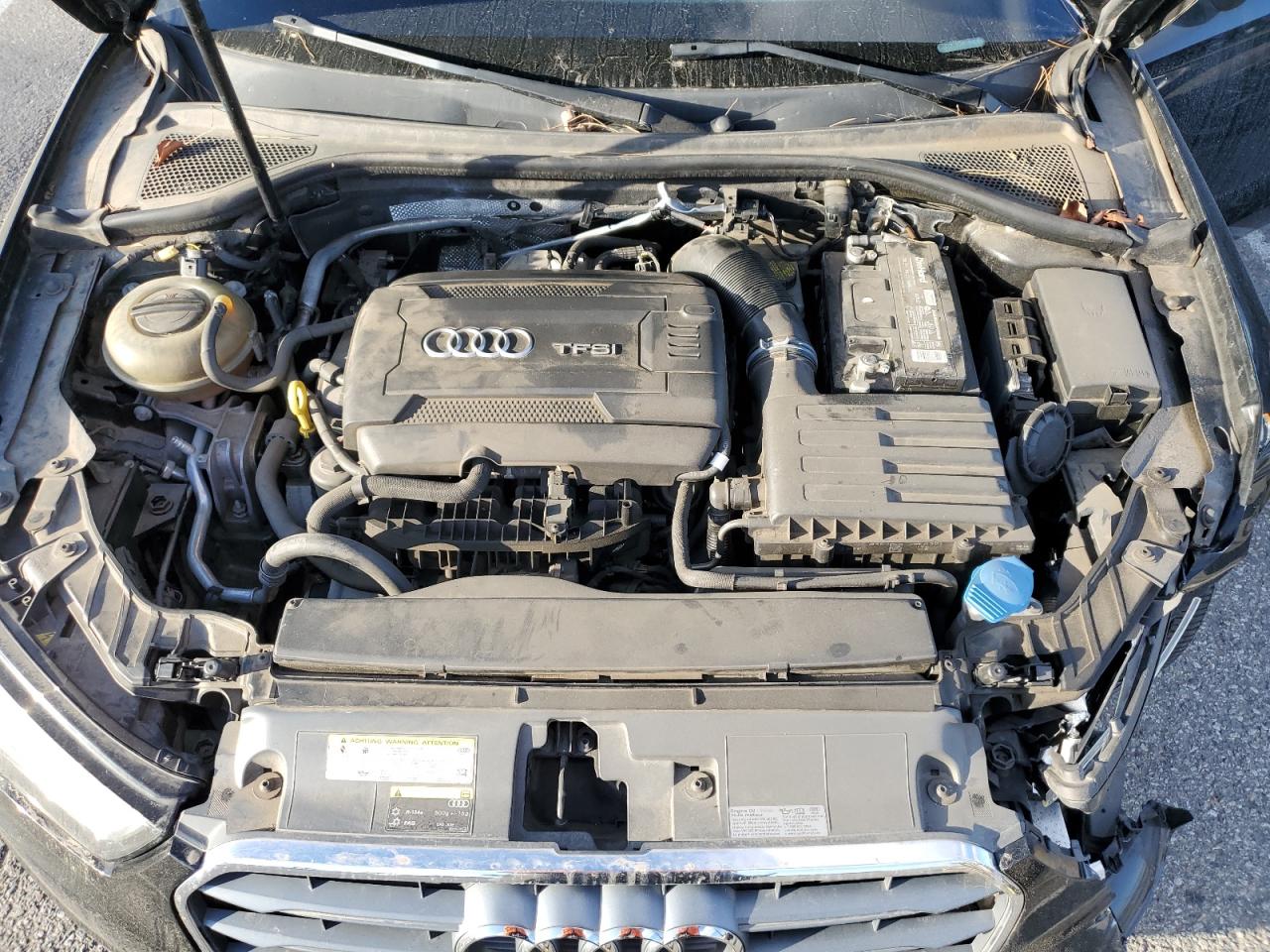 2015 Audi A3 VIN WAUACGFF8F1097643 Copart auction photo, front end damage thumbnail 11