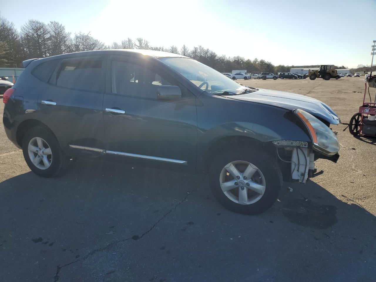 2013 Nissan Rogue VIN JN8AS5MV1DW114095 Copart auction photo, front end / side damage thumbnail 4