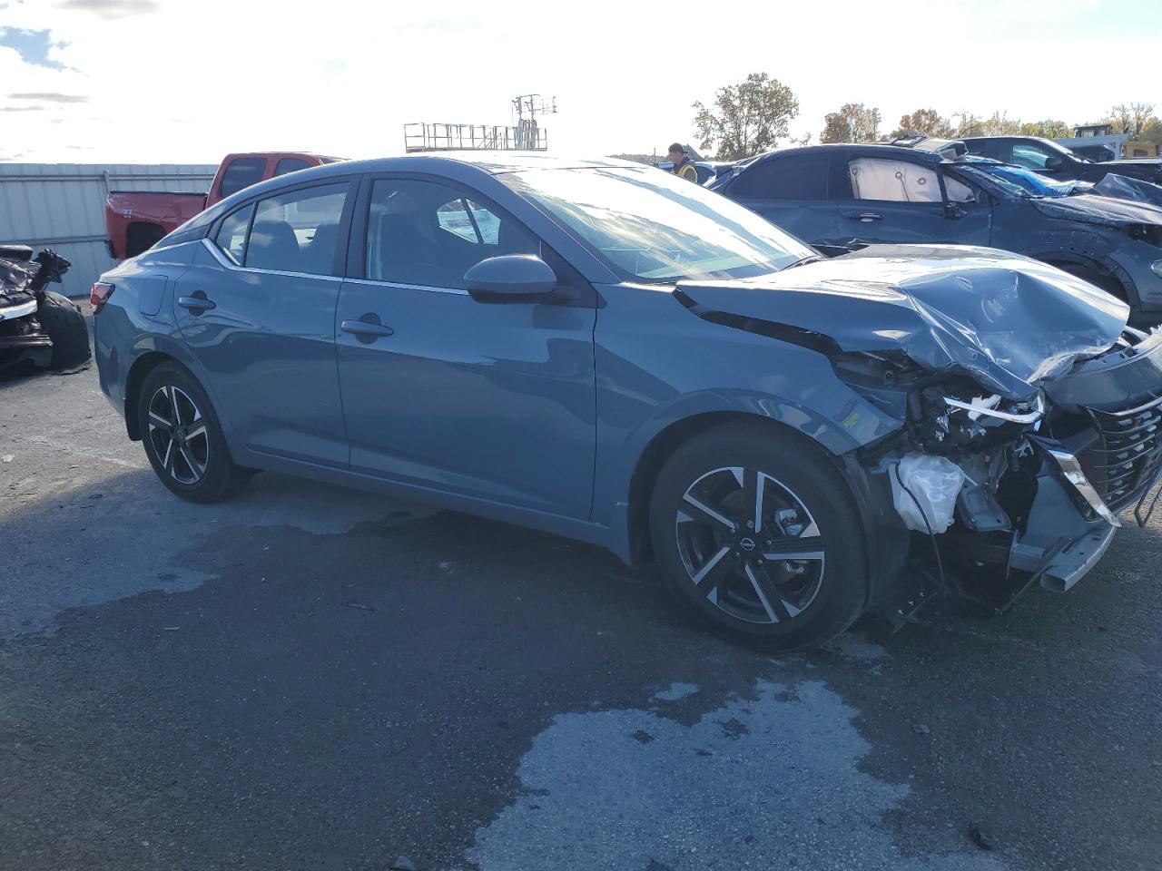 2024 Nissan Sentra VIN 3N1AB8CV4RY378252 Copart auction photo, front end damage thumbnail 4
