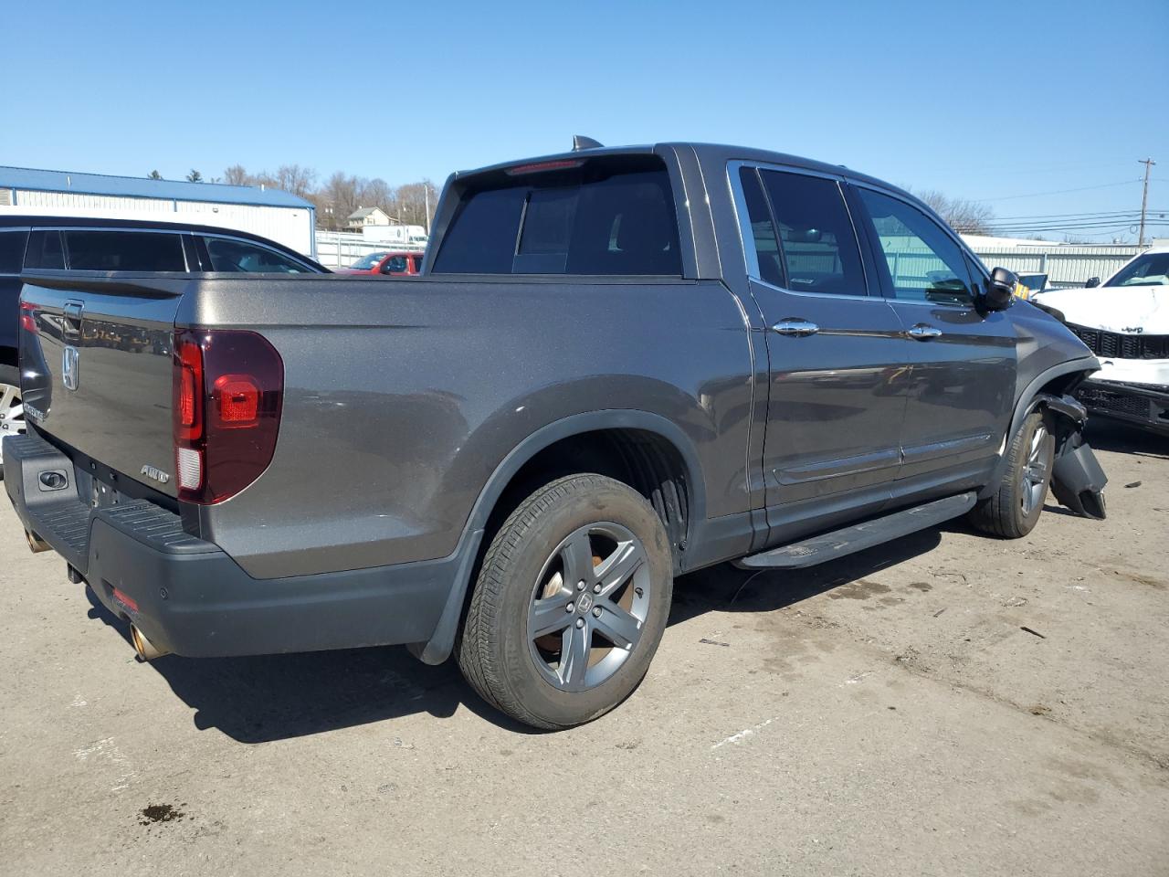 2021 Honda Ridgeline VIN 5FPYK3F70MB020640 Copart auction photo, front end damage thumbnail 3