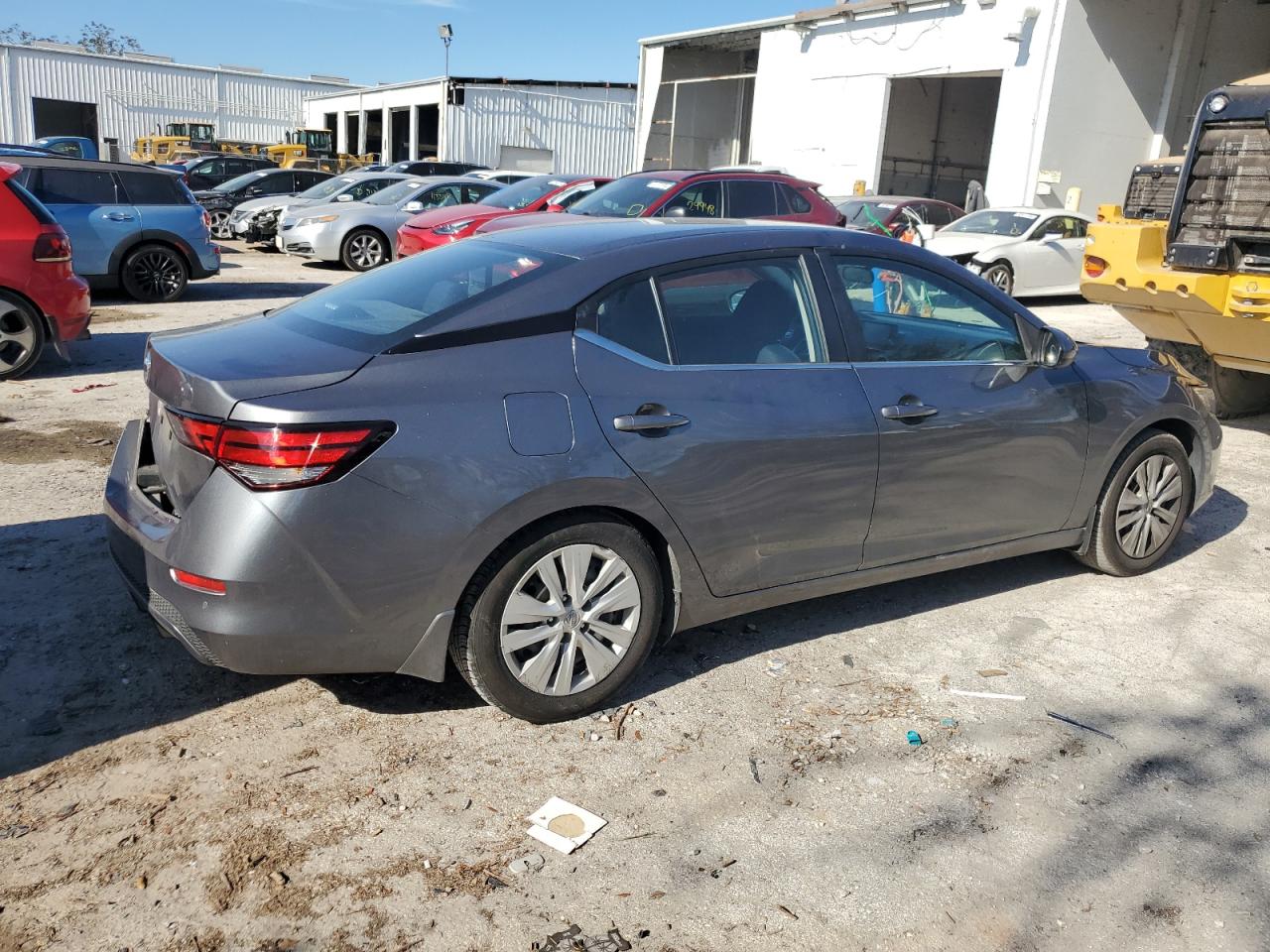 2021 Nissan Sentra VIN 3N1AB8BV3MY284101 Copart auction photo, side / rear end damage thumbnail 3