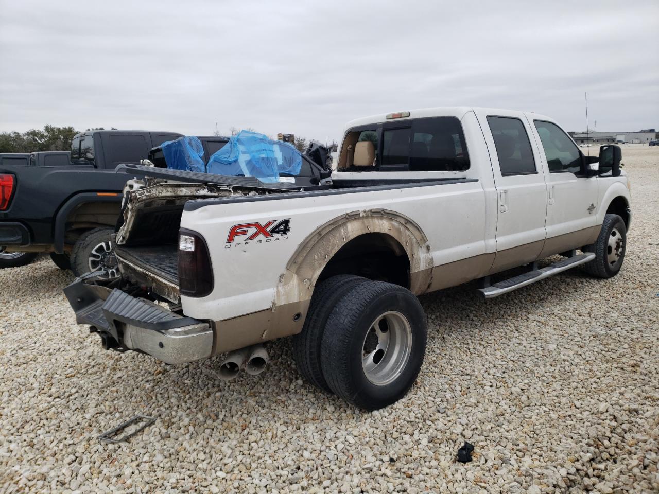 2012 Ford F350 VIN 1FT8W3DT8CEB29120 Copart auction photo, rear end damage thumbnail 4