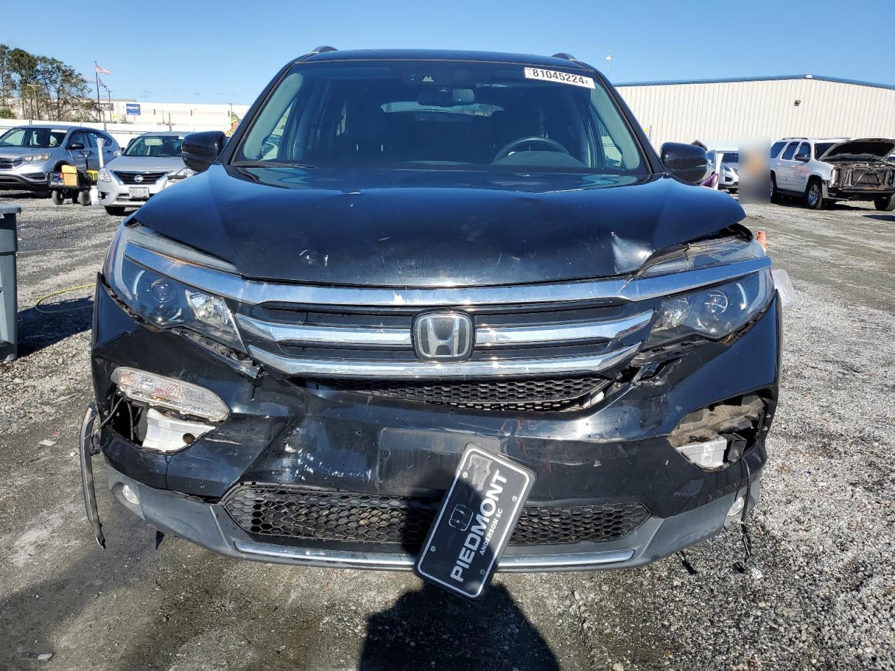 2017 Honda Pilot VIN 5FNYF6H05HB088792 Copart auction photo, rear end / front end damage thumbnail 5