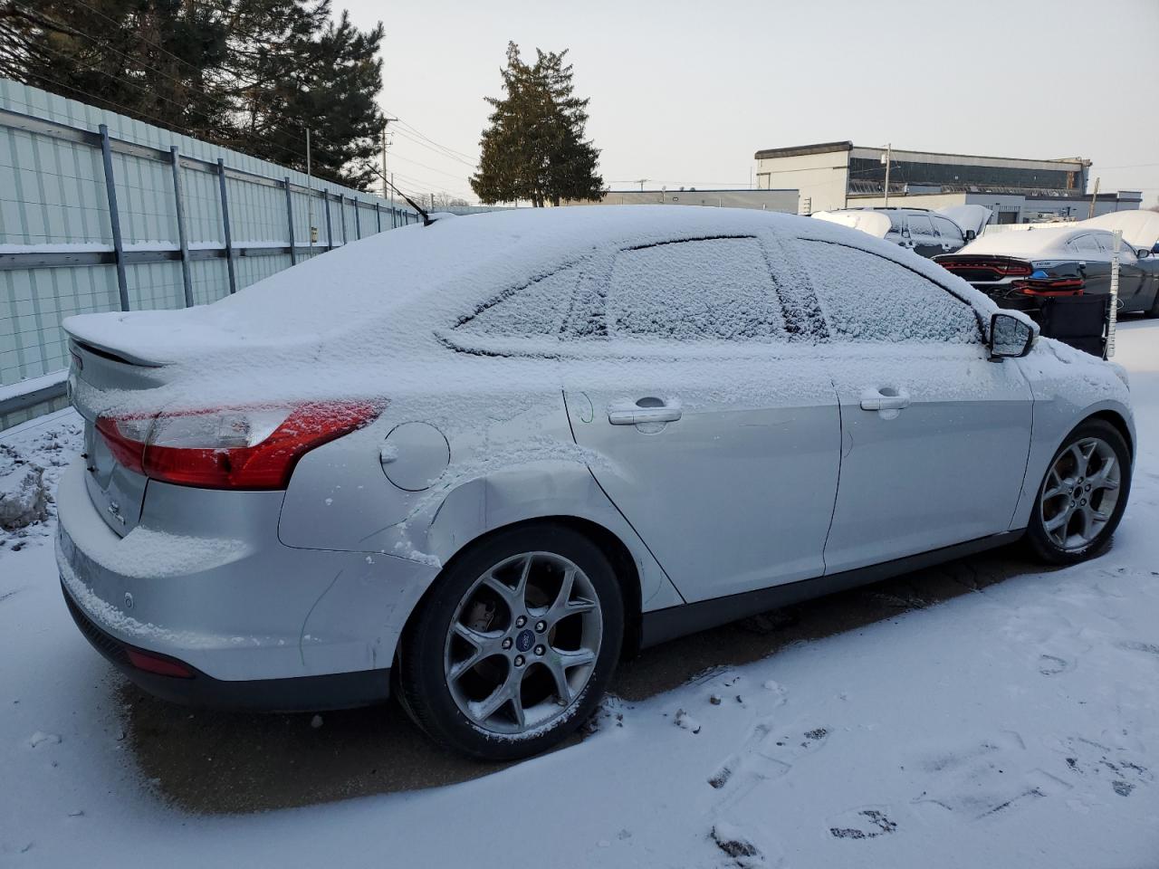 2014 Ford Focus VIN 1FADP3F23EL449854 Copart auction photo, rear end damage thumbnail 3