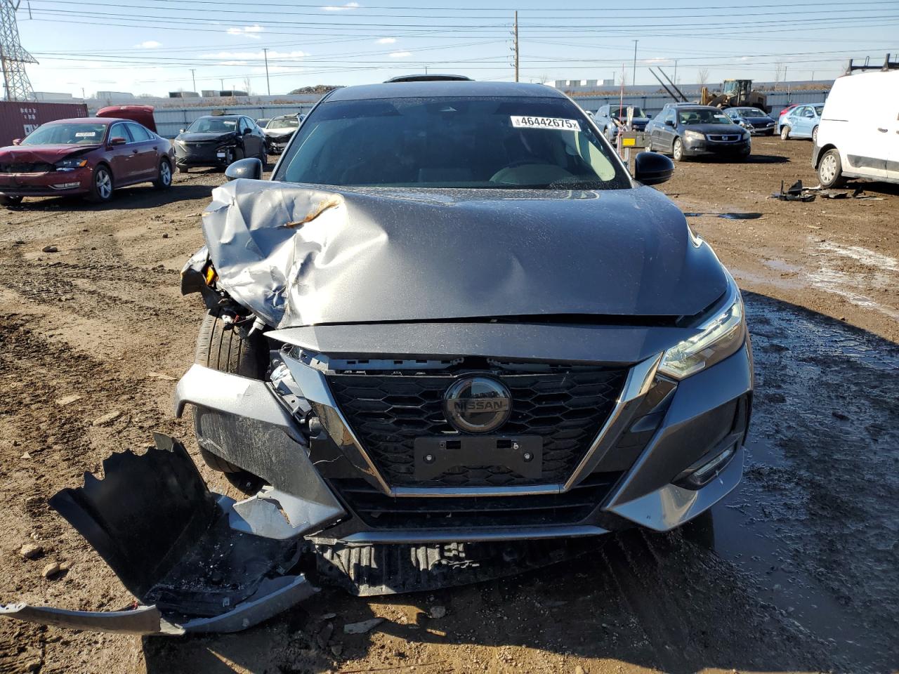 2022 Nissan Sentra VIN 3N1AB8DV0NY297662 Copart auction photo, front end damage thumbnail 5