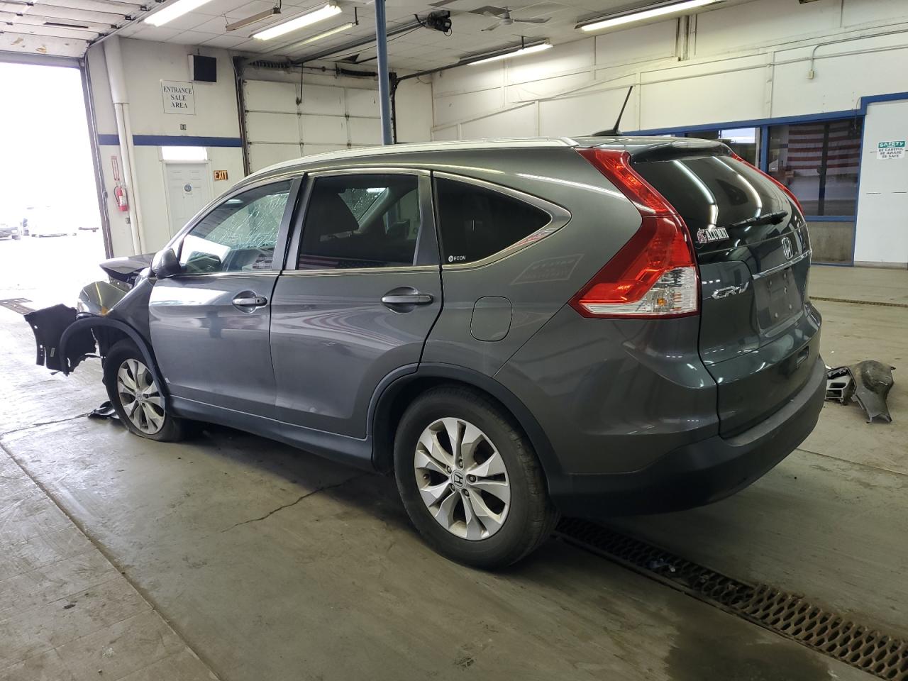 2012 Honda CR-V VIN 2HKRM4H70CH631455 Copart auction photo, front end / side damage thumbnail 2