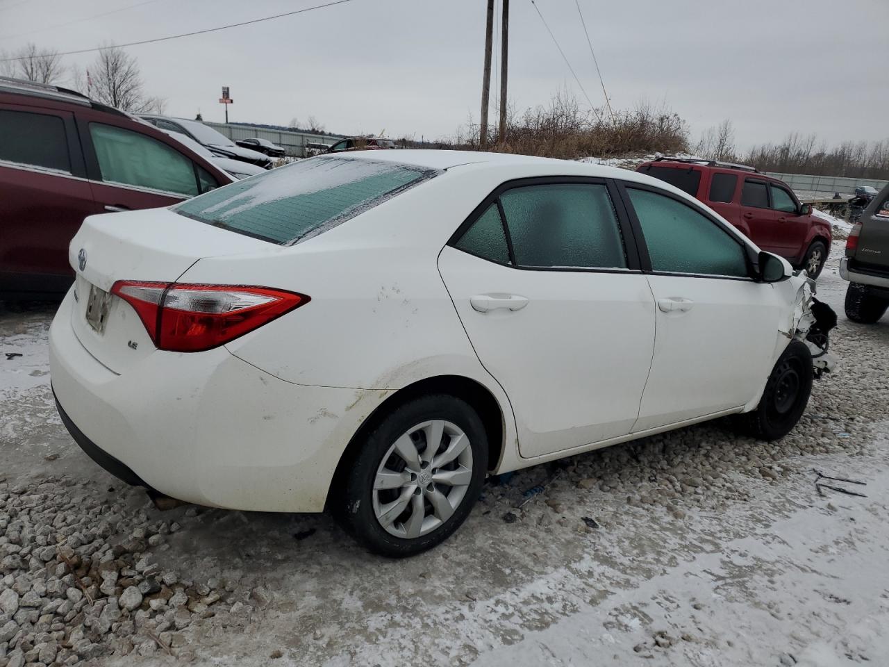 2014 Toyota Corolla VIN 2T1BURHEXEC200463 Copart auction photo, front end / undercarriage damage thumbnail 3