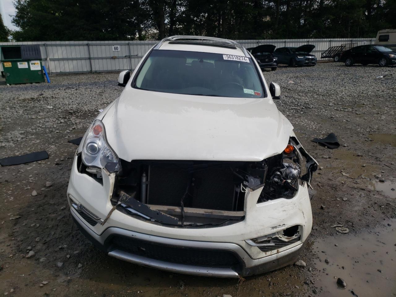 2016 Infiniti QX50 VIN JN1BJ0RR4GM264254 Copart auction photo, all over damage thumbnail 5