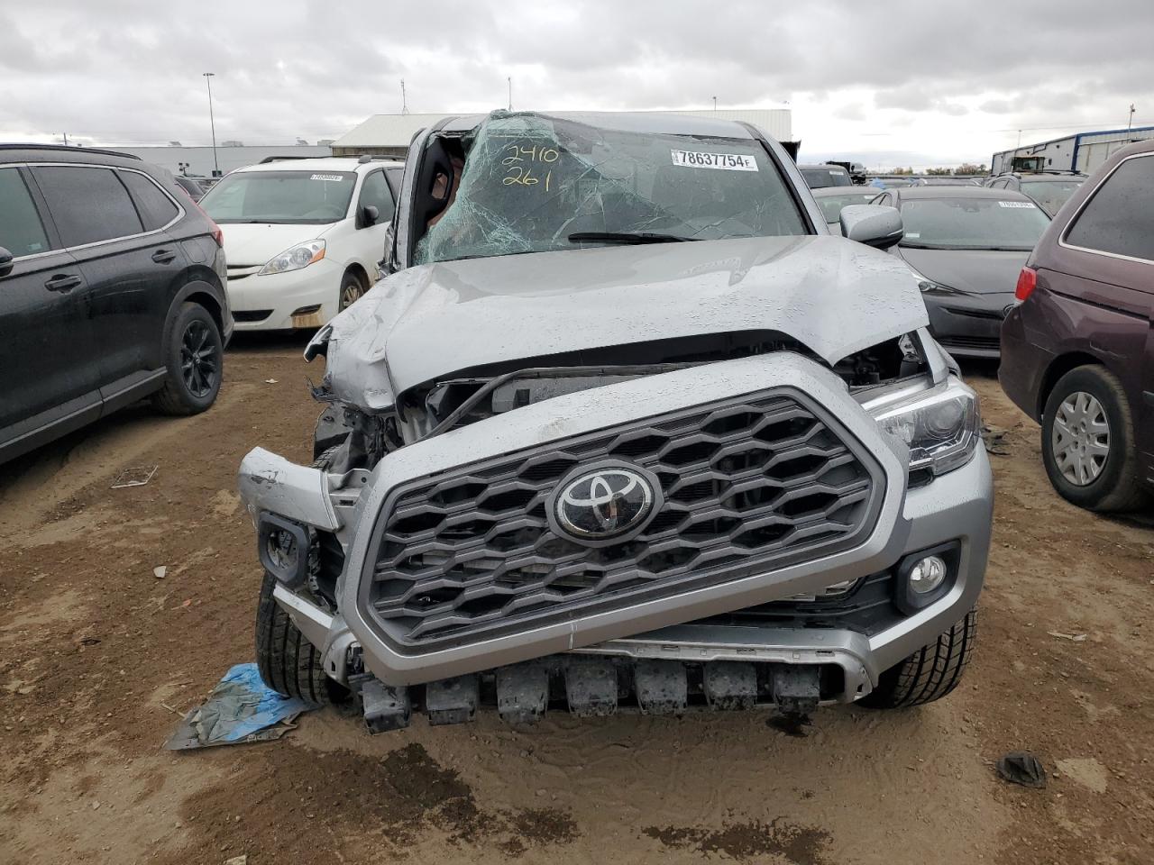 2022 Toyota Tacoma VIN 3TMCZ5AN6NM478972 Copart auction photo, front end damage thumbnail 5