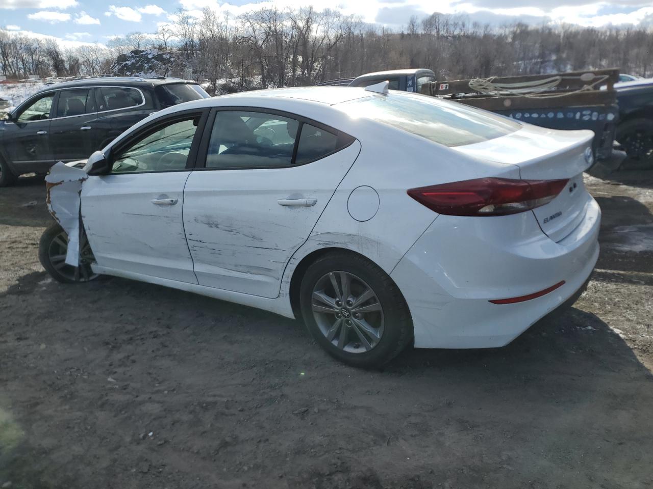 2018 Hyundai Elantra VIN 5NPD84LF6JH289990 Copart auction photo, front end / rear end damage thumbnail 2