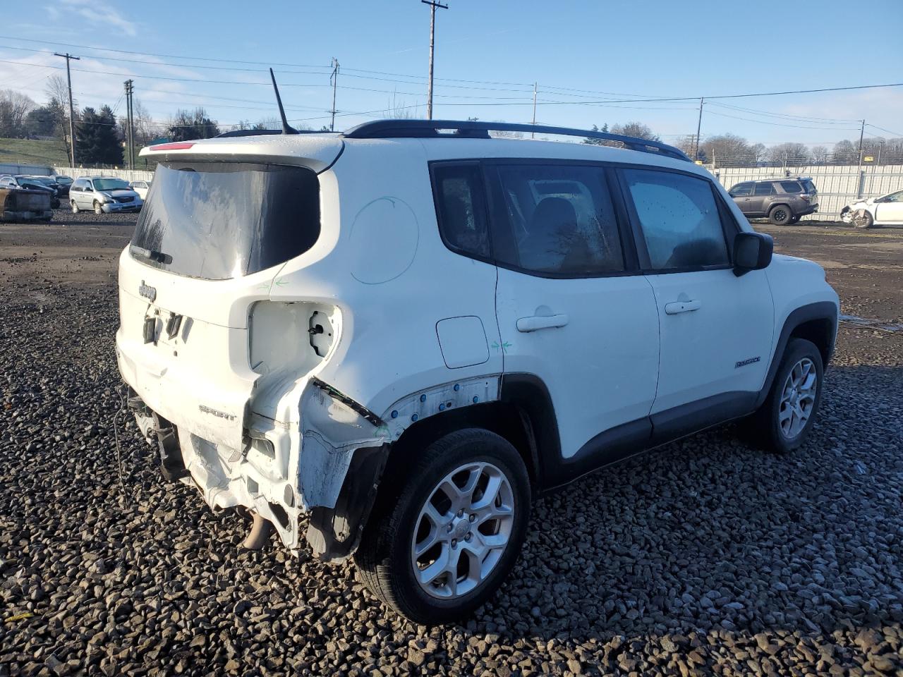2017 Jeep Renegade VIN ZACCJBABXHPG38333 Copart auction photo, rear end damage thumbnail 3