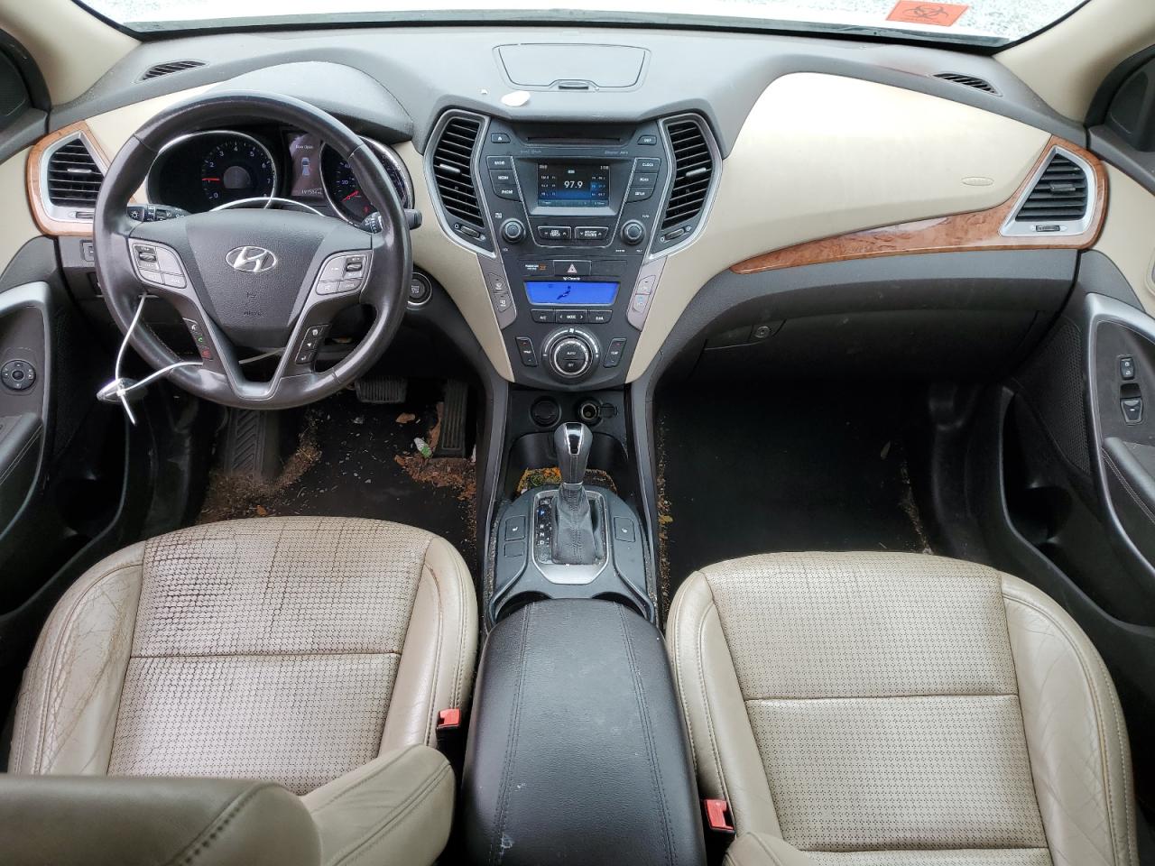 2013 Hyundai Santa Fe VIN 5XYZU3LB1DG026214 Copart auction photo, front end damage thumbnail 8