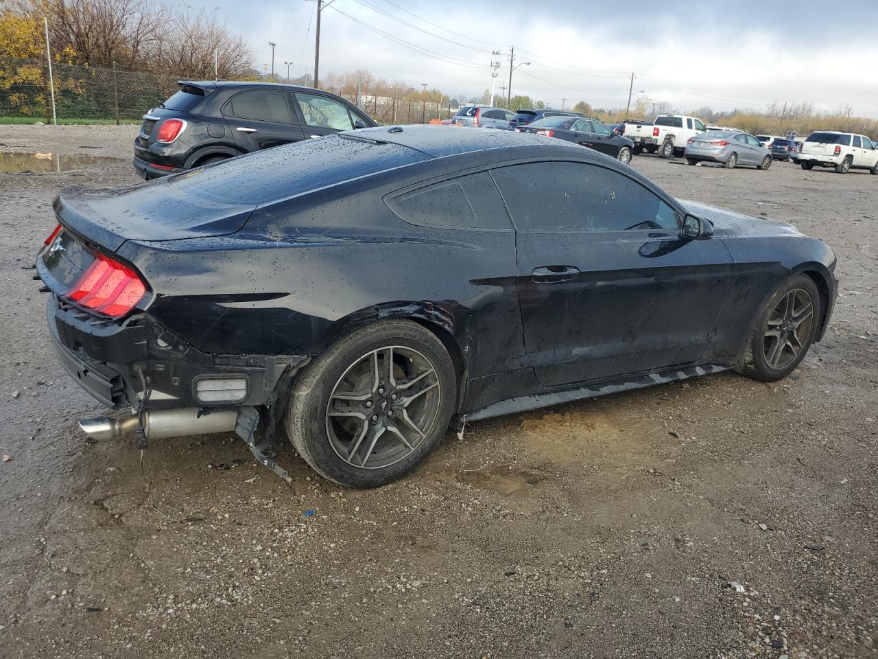 2019 Ford Mustang VIN 1FA6P8TH8K5114815 Copart auction photo, front end / rear end damage thumbnail 3