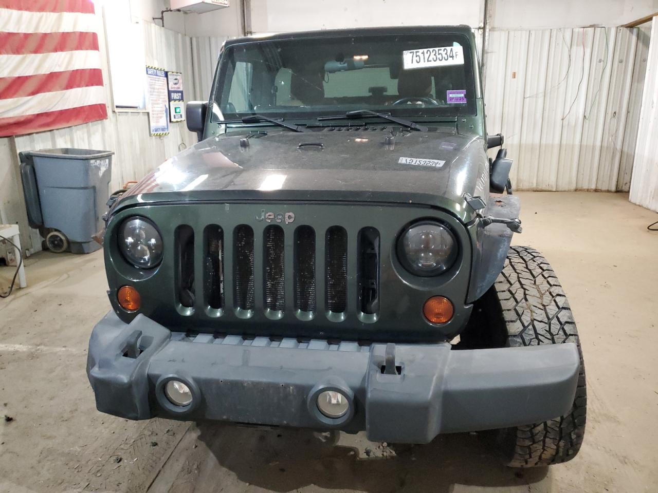 2012 Jeep Wrangler VIN 1C4HJWCG0CL106737 Copart auction photo, front end / side damage thumbnail 5