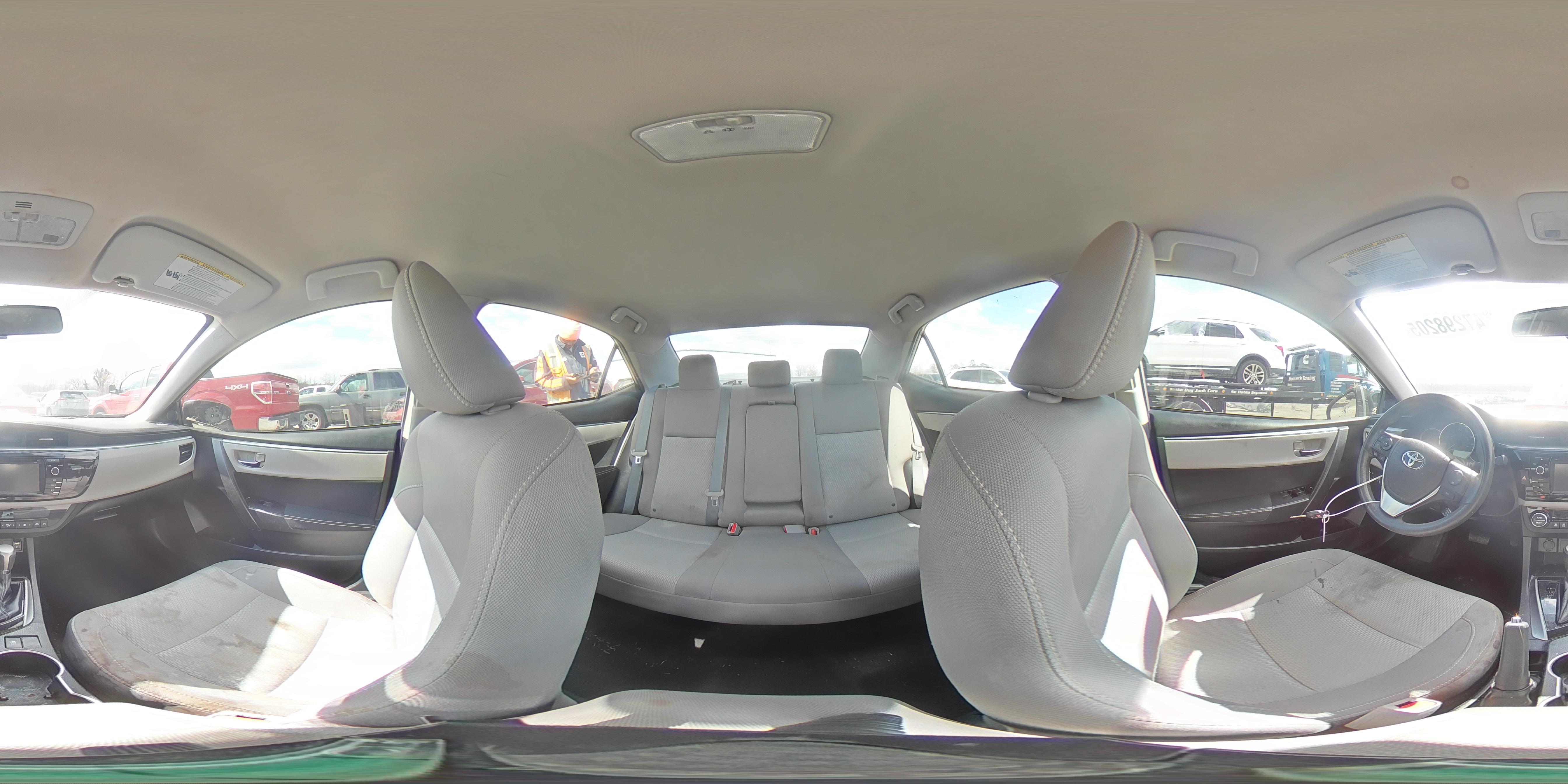 2015 Toyota Corolla VIN 2T1BURHE7FC240050 Copart auction photo, all over damage thumbnail 13