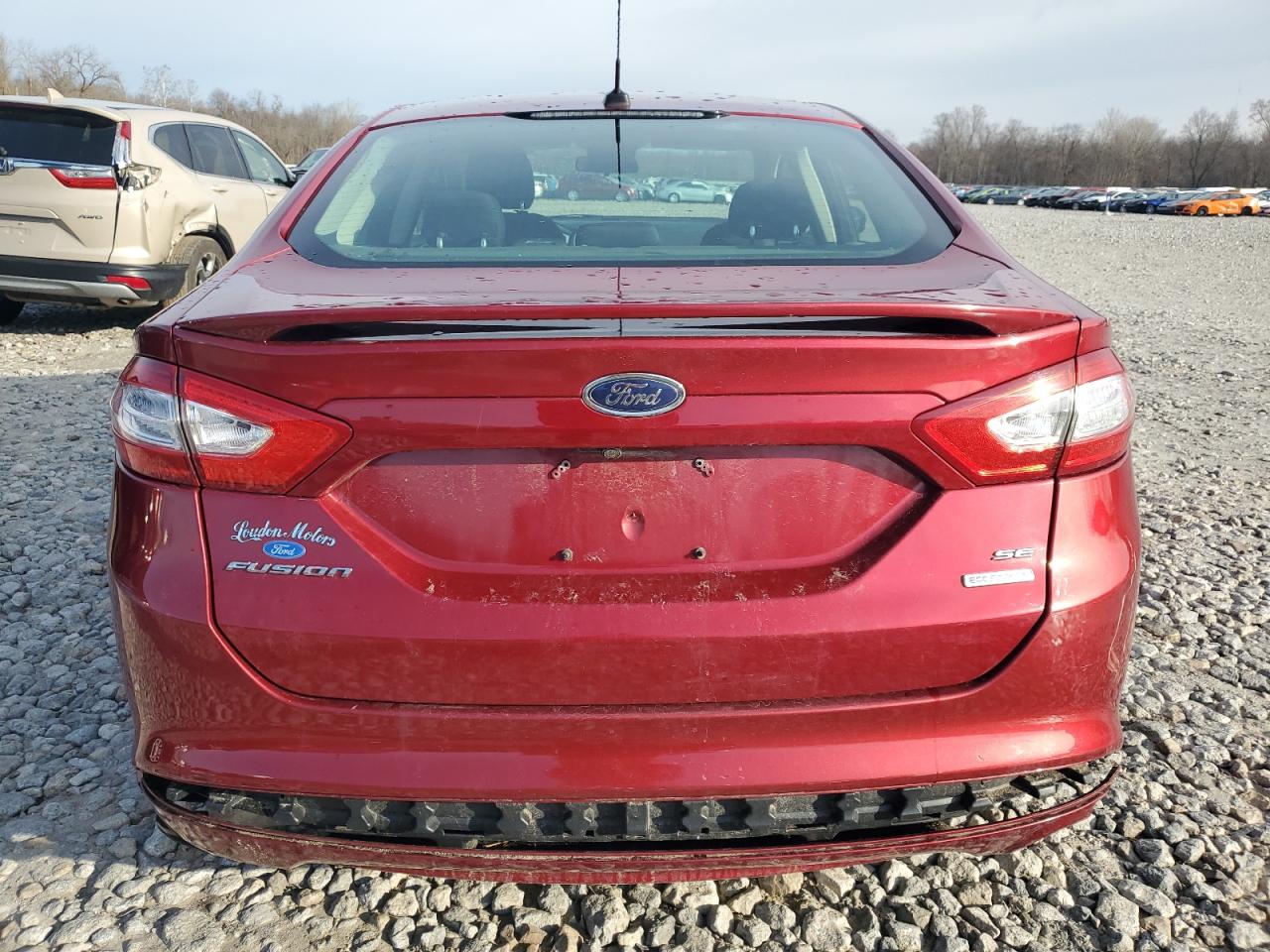 2013 Ford Fusion VIN 3FA6P0HR3DR383694 Copart auction photo, front end / undercarriage damage thumbnail 6