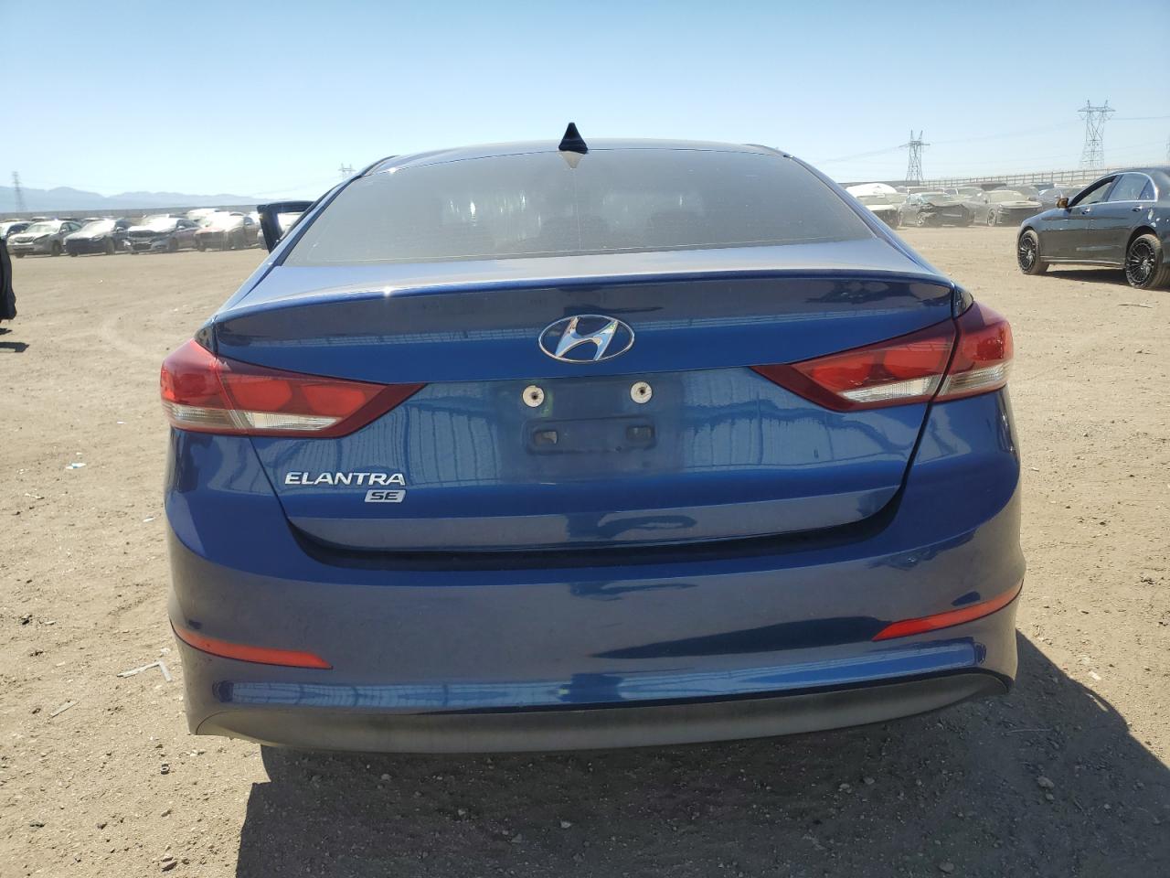 2017 Hyundai Elantra VIN 5NPD74LF7HH065172 Copart auction photo, side / front end damage thumbnail 6