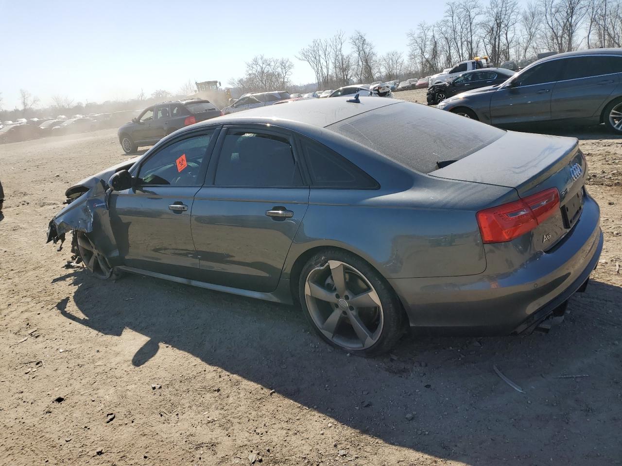 2014 Audi A6 VIN WAUHGAFC9EN011544 Copart auction photo, front end / side damage thumbnail 2