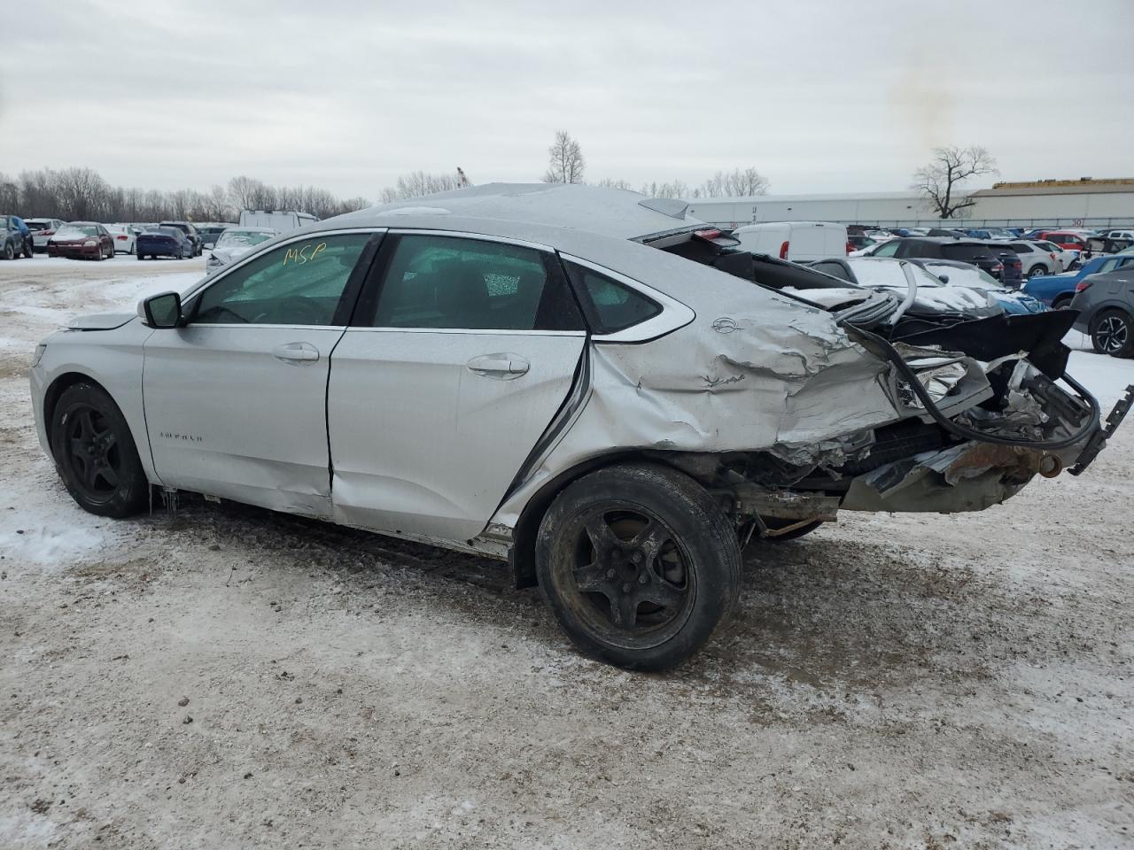 2015 Chevrolet Impala VIN 2G11Z5SLXF9179573 Copart auction photo, side / rear end damage thumbnail 2