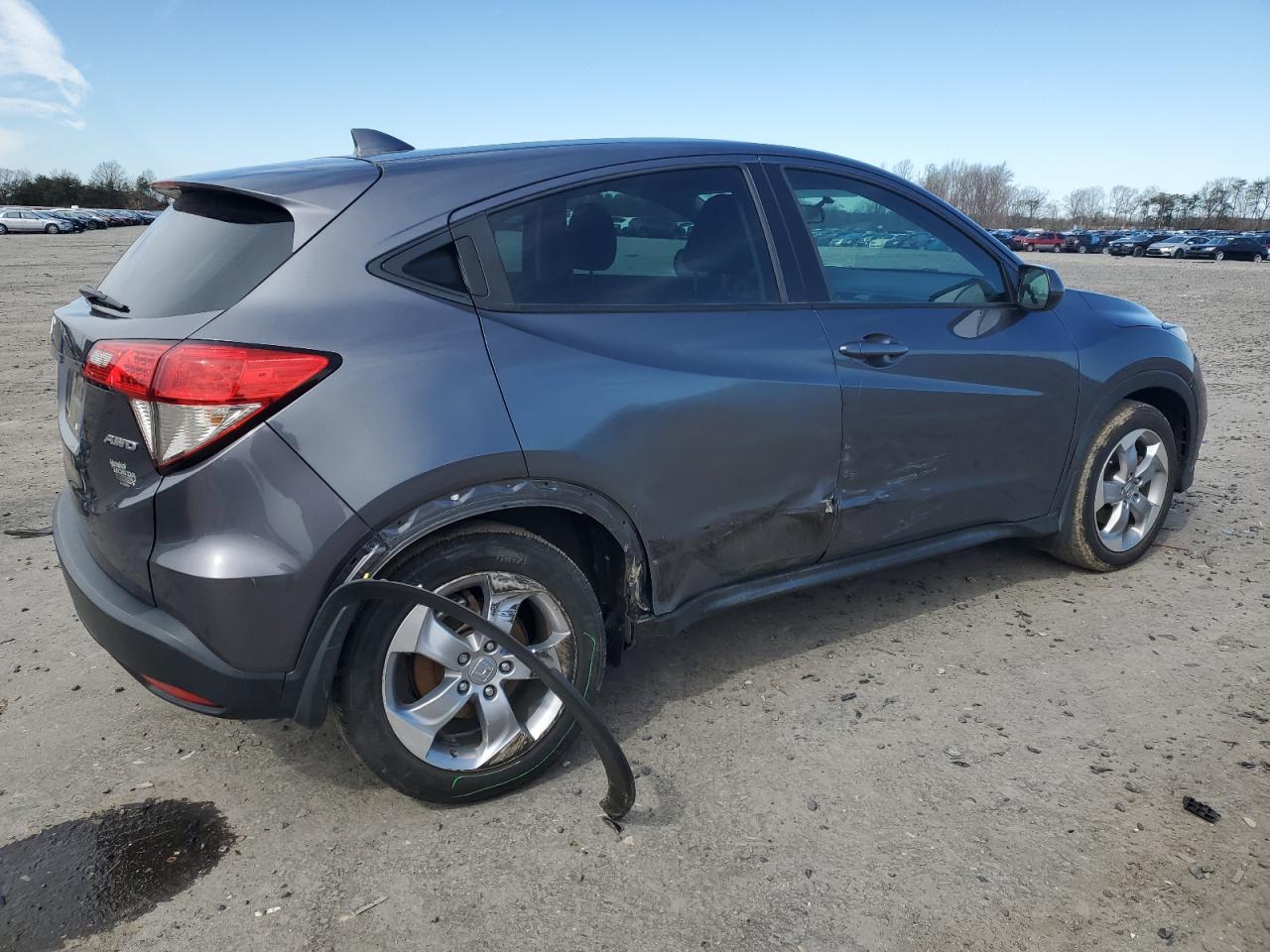 2020 Honda HR-V VIN 3CZRU6H34LM729188 Copart auction photo, undercarriage / side damage thumbnail 3