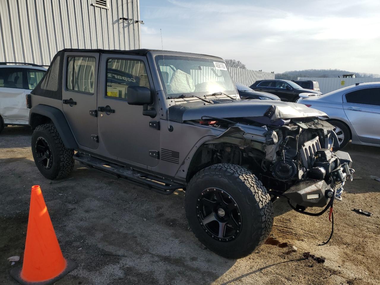 2009 Jeep Wrangler VIN 1J4GA39159L707870 Copart auction photo, front end / minor dent/scratches damage thumbnail 4