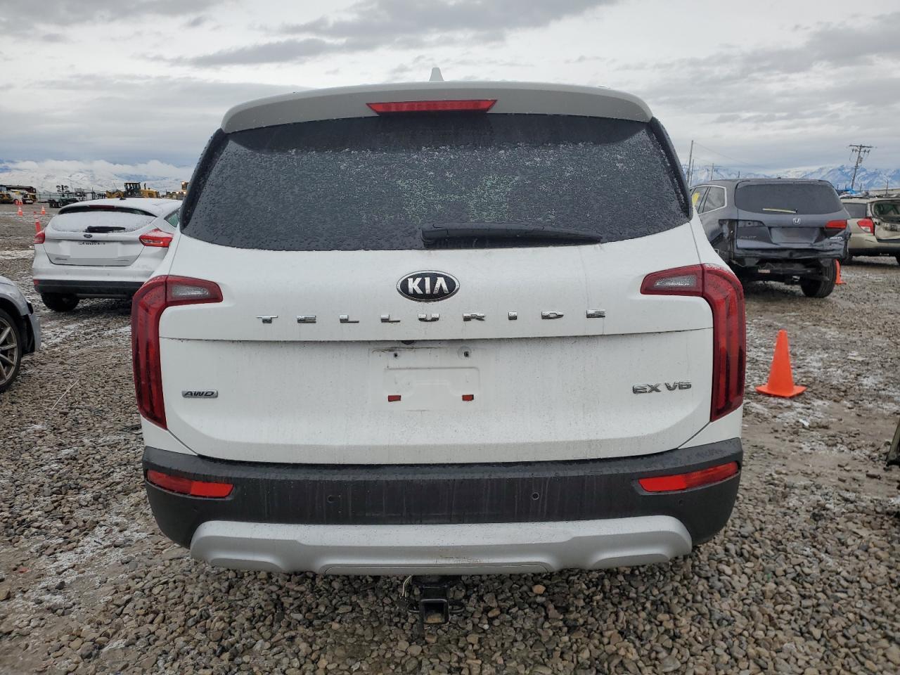 2020 KIA Telluride VIN 5XYP3DHC1LG078474 Copart auction photo, burn damage thumbnail 6